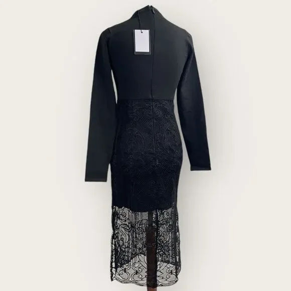 Revolve Endless Rose Long Sleeve minidress size small. Black midi dress lace New Dresses Revolve Endless Rose Long Sleeve minidress size small. Black midi dress lace New Dresses
